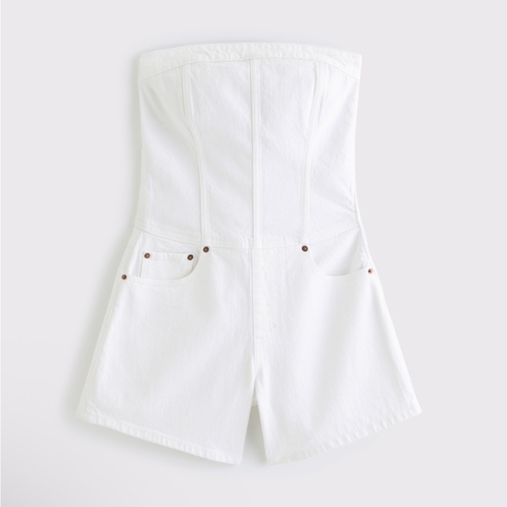 Abercrombie Strapless Denim Romper